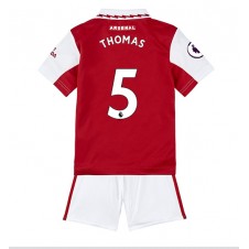 Arsenal Thomas Partey #5 Hemmaställ Barn 2022-23 Korta ärmar (+ Korta byxor)